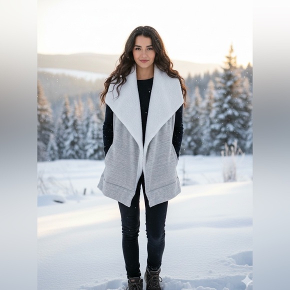 Athleta Jackets & Blazers - Athleta long line heathered vest - Size XS